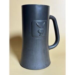 Collectible '70s‎ Era 'Playboy Club' Glass Beer Mug Stein w/ Raised Bunny Logo